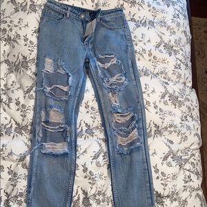 ripped mom jeans